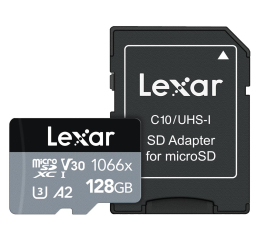 Karta pamięci microSD Lexar 128GB microSDXC High-Performance 1066x A2 V30 U3