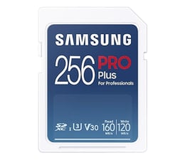 Karta pamięci SD Samsung 256GB SDXC PRO Plus 160MB/s (2021)