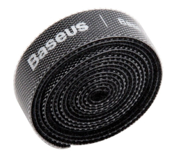 Organizer do kabli Baseus Colourful Circle Velcro Straps 1m (czarny)