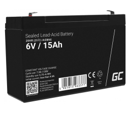 Akumulator do UPS Green Cell Akumulator AGM 6V 15Ah