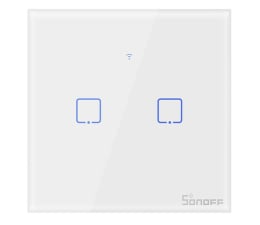 Inteligentny włącznik światła Sonoff Dotykowy włącznik światła WiFi T0 EU TX 2-kanałowy
