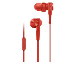 Słuchawki przewodowe Sony MDR-XB55AP Czerwone