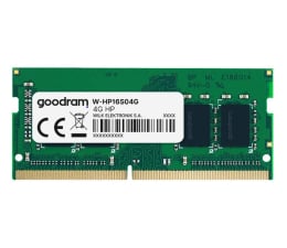 Pamięć RAM SODIMM DDR3 GOODRAM 4GB (1x4GB) 1600MHz CL11 dedykowana HP