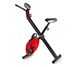 Rower stacjonarny SPOKEY Rower treningowy magnetyczny składany Xfit+ czerwony