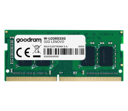 Pamięć RAM SODIMM DDR4 GOODRAM 32GB (1x32GB) 2666MHz CL19 dedykowana Lenovo
