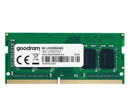 Pamięć RAM SODIMM DDR4 GOODRAM 4GB (1x4GB) 2666MHz CL19 dedykowana Lenovo