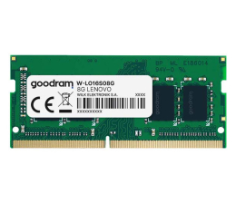 Pamięć RAM SODIMM DDR3 GOODRAM 8GB (1x8GB) 1600MHz CL11 dedykowana Lenovo