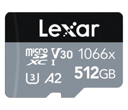 Karta pamięci microSD Lexar 512GB microSDXC High-Performance 1066x A2 V30 U3