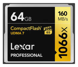 Karta pamięci CF Lexar 64GB Professional 1066X UDMA 7 (VPG-65)