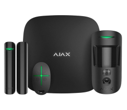Centralka/zestaw Ajax Systems Zestaw alarmowy StarterKit Hub Cam (czarny)