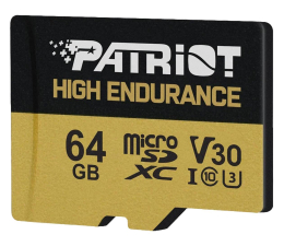 Karta pamięci microSD Patriot 64GB microSDXC High Endurance UHS-I U3 V30