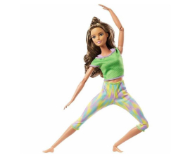 Lalka i akcesoria Barbie Lalka Made to Move Zielone ubranko