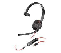 Słuchawki biurowe, callcenter Plantronics Blackwire C5210 USB-A + jack 3,5