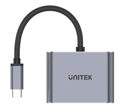 Przejściówka Unitek Adapter USB-C/TB3 - HDMI 2.0/VGA z MST