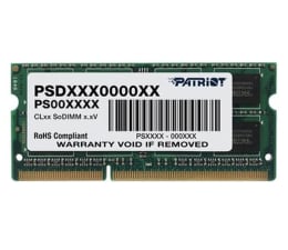 Pamięć RAM SODIMM DDR3 Patriot 8GB (1x8GB) 1600MHz CL11 Ultrabook