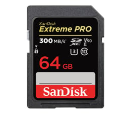 Karta pamięci SD SanDisk 64GB SDXC Extreme Pro 300MB/s UHS-II V90