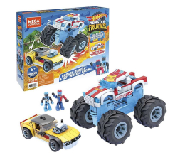Klocki dla dzieci Mega Bloks Mega Construx Hot Wheels Rodger Dodger + Monster Trucks