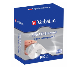 Opakowanie na płytę Verbatim Koperta papierowa CD/DVD z okienkiem 100 sztuk