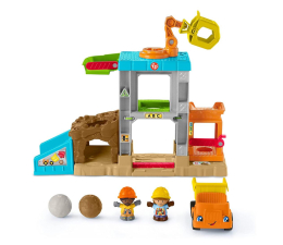 Zabawka dla małych dzieci Fisher-Price Little People plac budowy zestaw z dźwiękiem