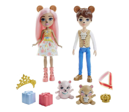 Lalka i akcesoria Mattel Enchantimals Królewskie lalki Bear Braylee i Bannon