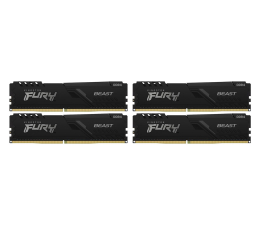 Pamięć RAM DDR4 Kingston FURY 64GB (4x16GB) 3600MHz CL18 Beast Black