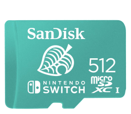 Karta pamięci microSD SanDisk 512GB microSDXC 100MB/s A1 V30 Nintendo Switch