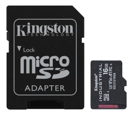 Karta pamięci microSD Kingston 16GB microSDHC Industrial C10 A1 pSLC