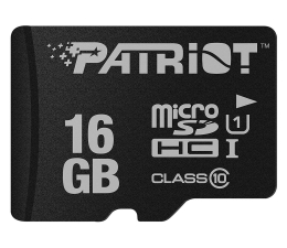 Karta pamięci microSD Patriot 16GB microSDHC LX Series UHS-I
