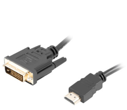 Kabel HDMI Lanberg Kabel HDMI(M) - DVI-D(M)(24+1) 1.8m, 4K/30HZ