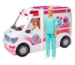 Lalka i akcesoria Barbie Karetka + 2 lalki