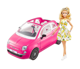 Lalka i akcesoria Barbie Lalka z samochodem Fiat