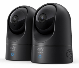 Inteligentna kamera Eufy INDOOR CAM 2K LED IR (dzień/noc) obrotowa 2-pak