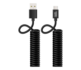 Kabel USB Silver Monkey Kabel sprężynowy USB-A - USB-C 1m