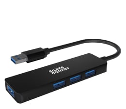 Hub USB Silver Monkey USB-A 4x USB 3.0 (Black)