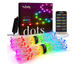 Inteligentna lampa Twinkly Smart taśma - Dots 400 LED RGB 20m Transparentny