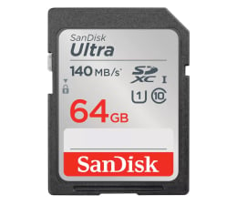 Karta pamięci SD SanDisk 64GB SDXC Ultra 140MB/s C10 UHS-I