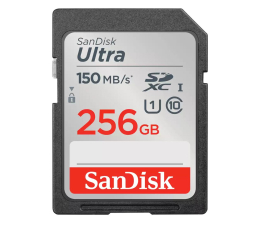 Karta pamięci SD SanDisk 256GB SDXC Ultra 150MB/s C10 UHS-I