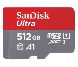 Karta pamięci microSD SanDisk 512GB microSDXC Ultra 150MB/s A1 C10 UHS-I U1
