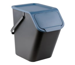 Kosz na śmieci Practic BINI czarny pojemnik do segregacji odpadów z niebi