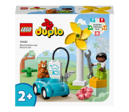 Klocki LEGO® LEGO DUPLO 10985 Turbina wiatrowa i samochód elektryczny
