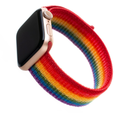 Pasek do smartwatchy FIXED Nylon Strap do Apple Watch rainbow