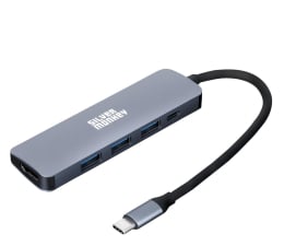 Stacja dokująca do laptopa Silver Monkey Adapter USB-C - HDMI, 3xUSB, USB-C PD