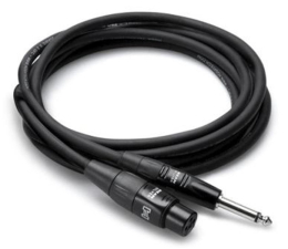 Kabel audio Hosa Kabel mikrofonowy PRO XLRf – TS, 1.5m