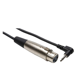 Kabel audio Hosa Kabel do kamer XLRf – TS R 3.5mm, 1.5m