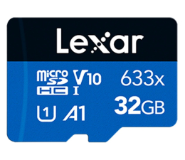 Karta pamięci microSD Lexar 32GB High-Performance 633x microSDHC UHS-I A1 V10