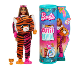 Lalka i akcesoria Barbie Cutie Reveal Lalka Tygrys Seria Dżungla