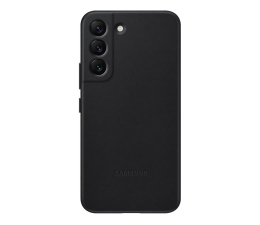 Etui / obudowa na smartfona Samsung Leather Cover do Galaxy S22 czarny