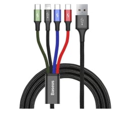 Kabel USB Baseus 4w1 2xUSB-C / Lightning / Micro 3,5A 1.2m