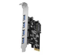 Kontroler Axagon PCIe 2.0 x1 - 4x USB 3.2 Gen.1