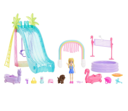 Lalka i akcesoria Mattel Polly Pocket Słoneczny park wodny Zestaw
